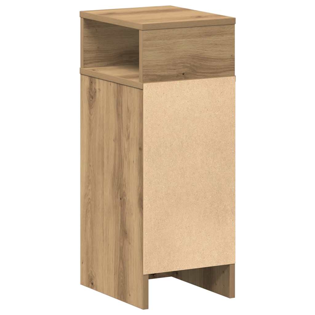 Tables de chevet 2 pcs avec tiroir chêne artisanal 25 x 31 x 66 cm - XIOS