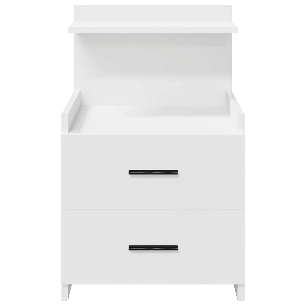 Tables de chevet 2 pièces avec 2 tiroirs Blanc 40 x 36,5 x 62 cm - XIOS