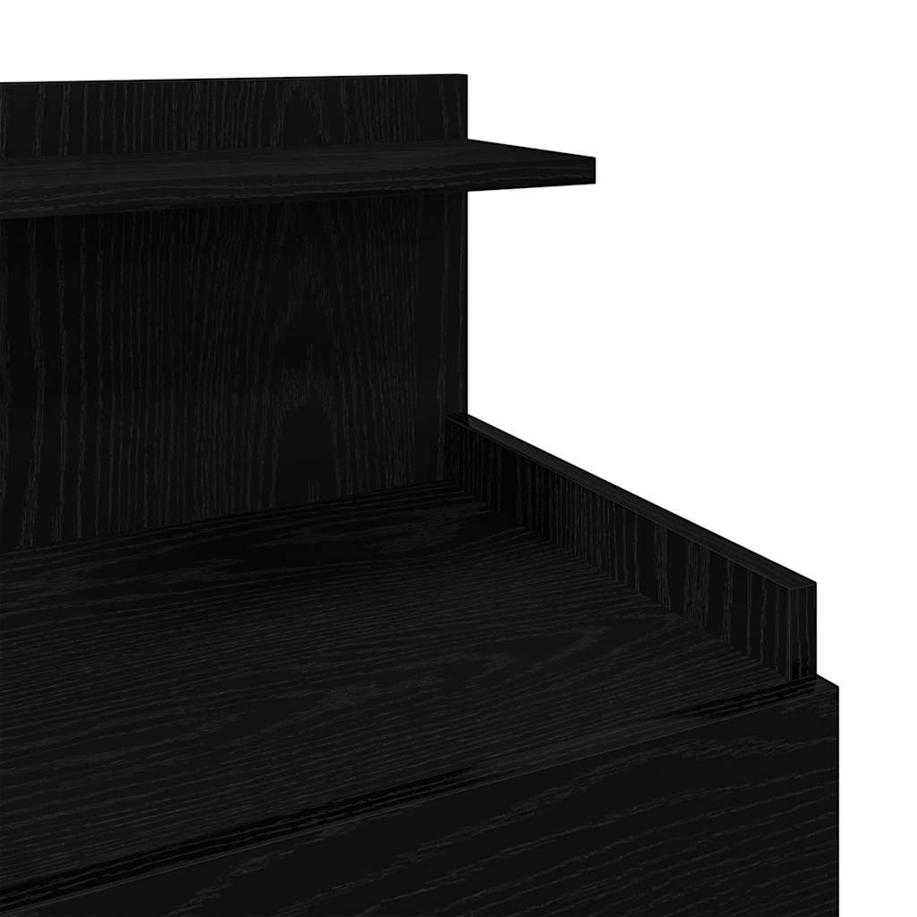 Tables de chevet 2 pièces avec 2 tiroirs Noir 40 x 36,5 x 62 cm - XIOS