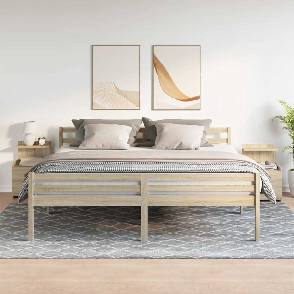 Tables de chevet 2 pièces avec 2 tiroirs Chêne Sonoma 40 x 36,5 x 62 cm - XIOS