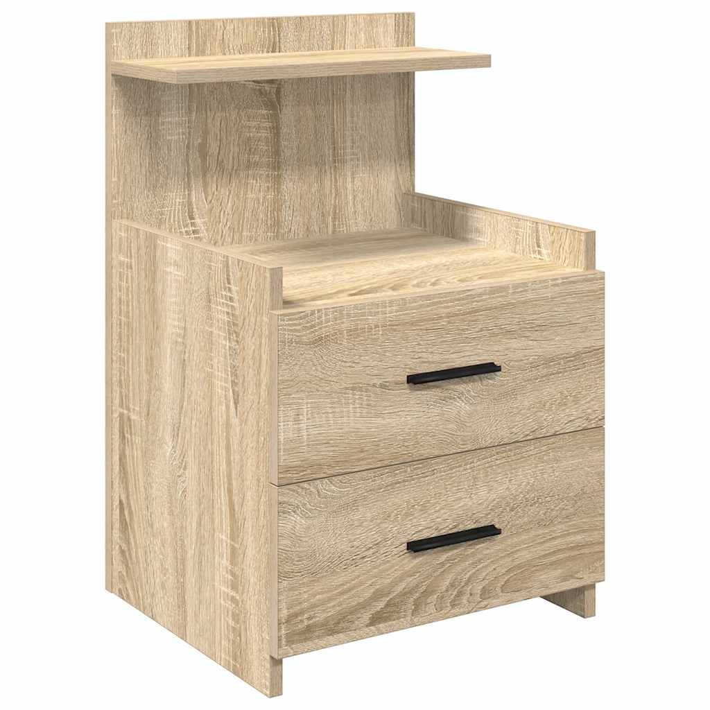 Tables de chevet 2 pièces avec 2 tiroirs Chêne Sonoma 40 x 36,5 x 62 cm - XIOS