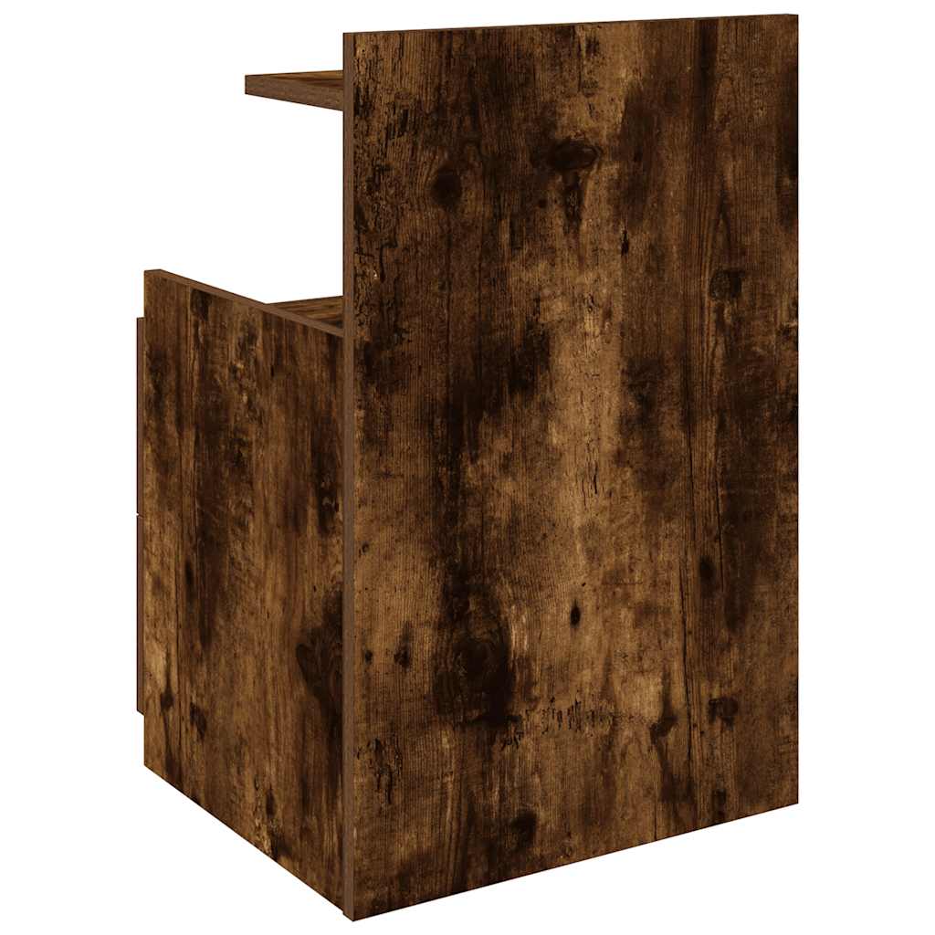 Tables de chevet 2 pièces avec 2 tiroirs Chêne fumé 40 x 36,5 x 62 cm - XIOS