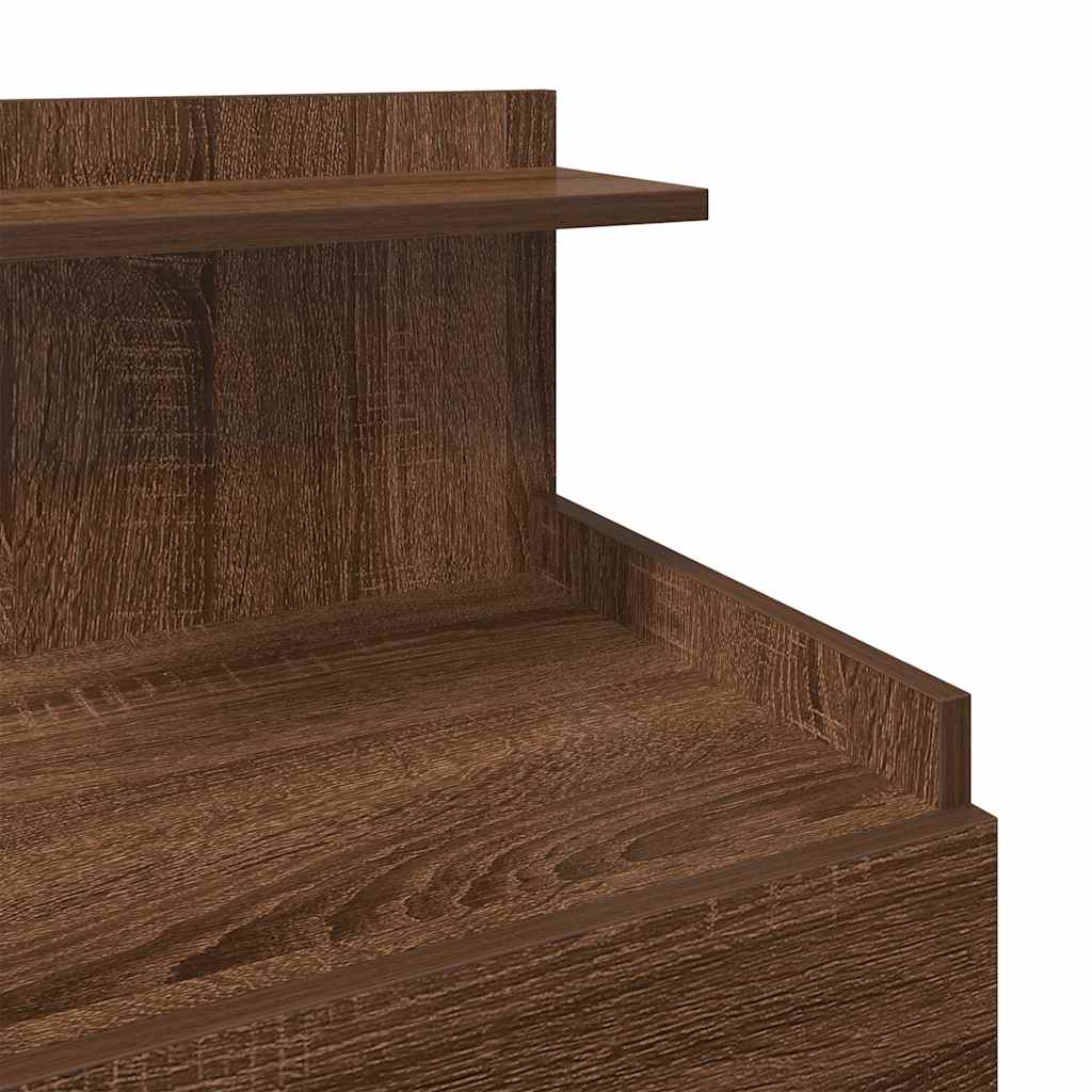 Tables de chevet 2 pièces avec 2 tiroirs Chêne brun 40 x 36,5 x 62 cm - XIOS
