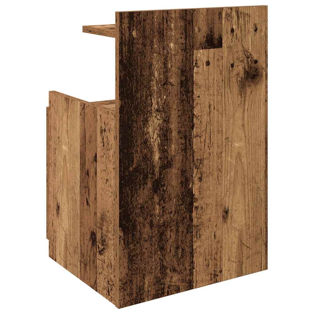 Tables de chevet 2 pièces avec 2 tiroirs Bois ancien 40 x 36,5 x 62 cm - XIOS