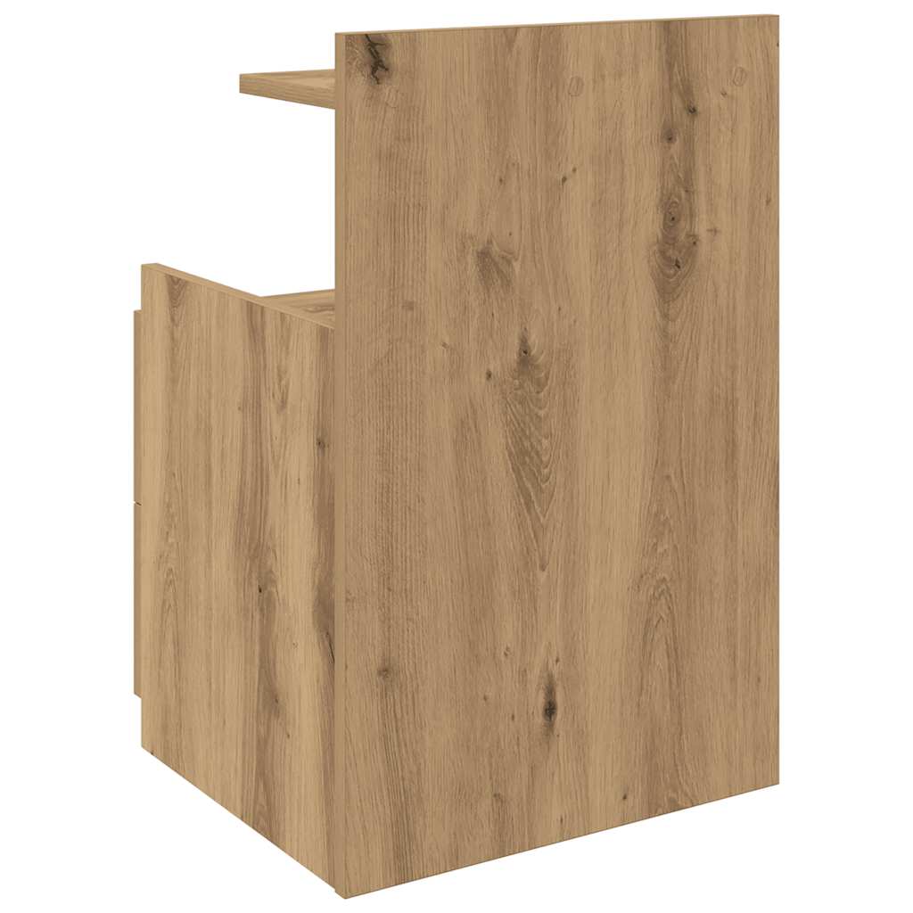 Tables de chevet 2 pièces avec 2 tiroirs Chêne artisanal 40 x 36,5 x 62 cm - XIOS