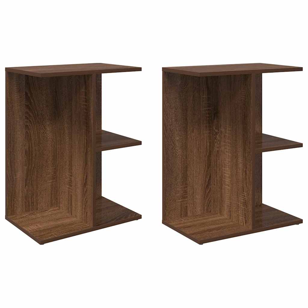 Tables de chevet 2 pcs chêne marron bois d'ingénierie - XIOS