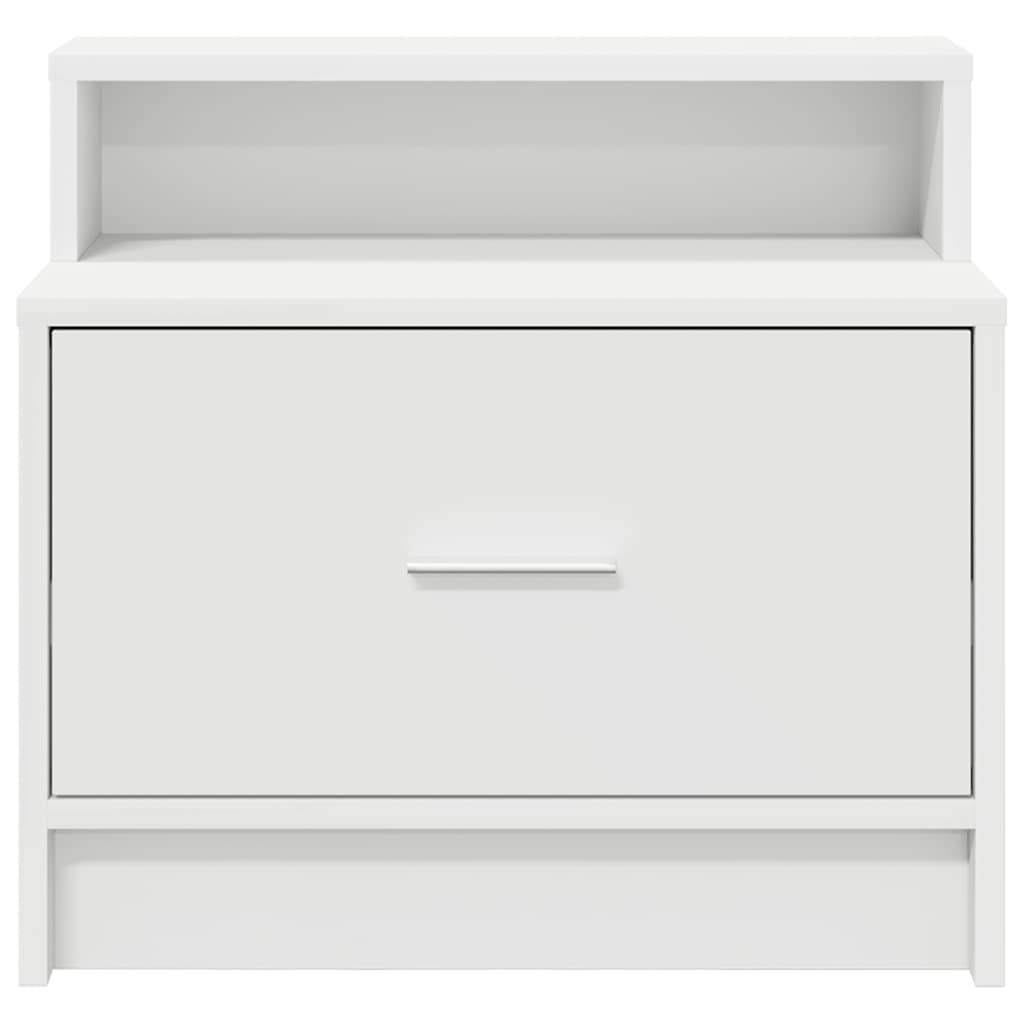 Table de chevet avec tiroir 2 pcs blanc 51x31x47 cm - XIOS
