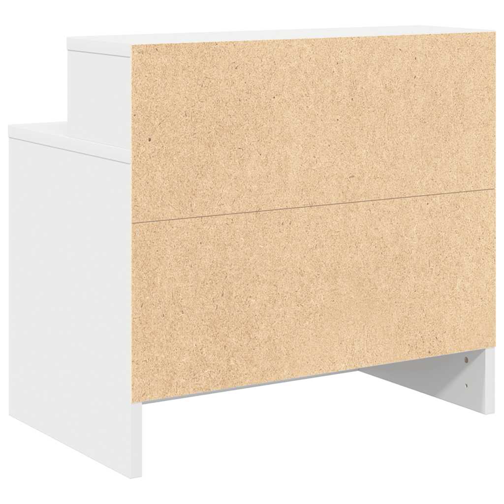 Table de chevet avec tiroir 2 pcs blanc 51x31x47 cm - XIOS