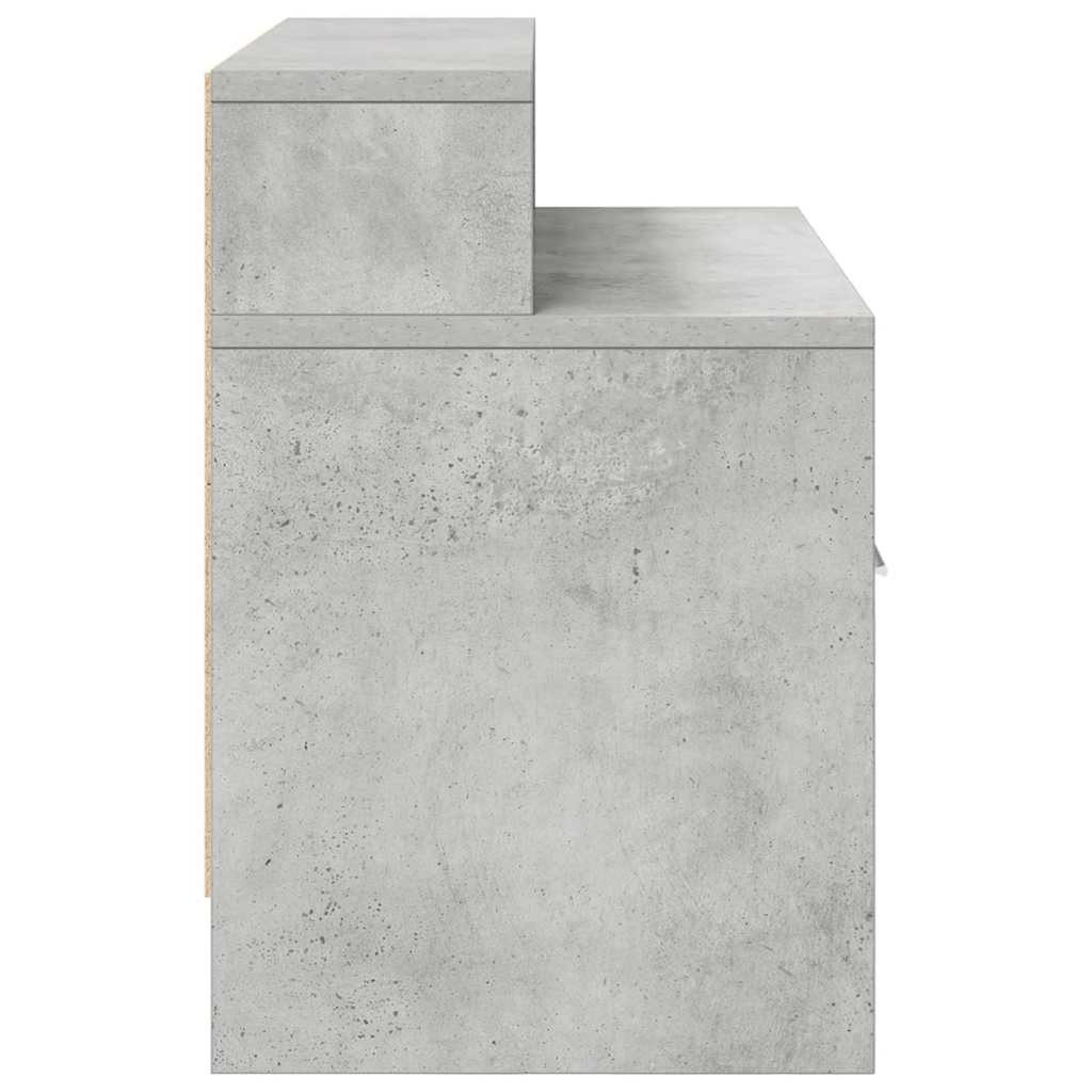 Tables de chevet avec tiroir 2 pcs gris béton 51x31x47 cm - XIOS