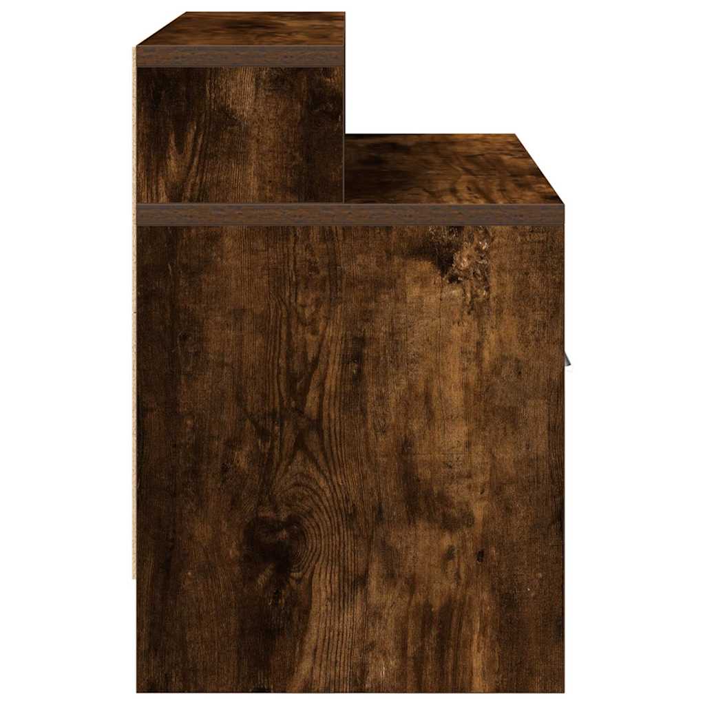 Tables de chevet avec tiroir 2 pcs chêne fumé 51x31x47 cm - XIOS