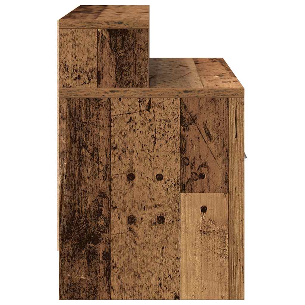 Tables de chevet avec tiroir 2 pcs vieux bois 51x31x47 cm - XIOS