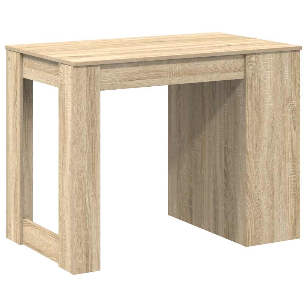 Bureau avec tiroir et étagère chêne sonoma bois d'ingénierie - XIOS
