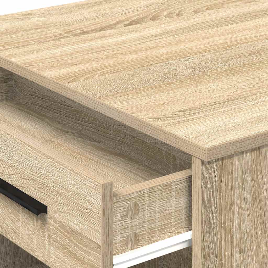 Bureau avec tiroir et étagère chêne sonoma bois d'ingénierie - XIOS