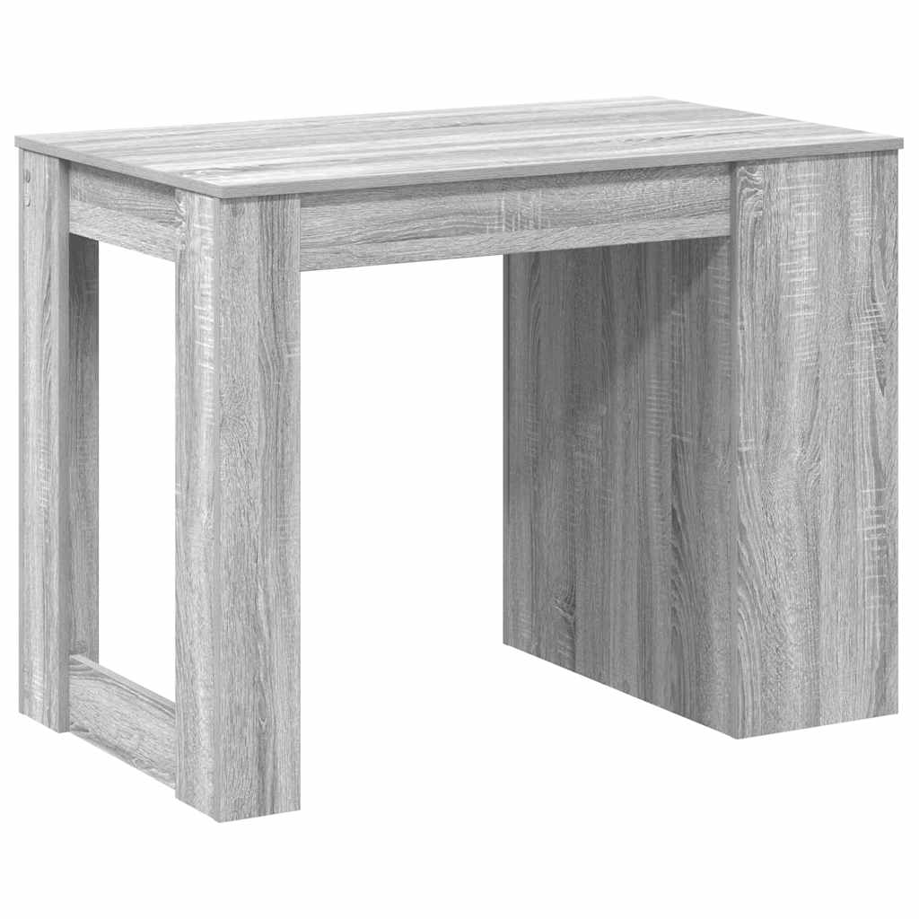 Bureau avec tiroir et étagère sonoma gris bois d'ingénierie - XIOS