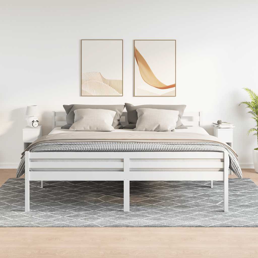 Tables de chevet avec tiroir 2 pcs blanc 20x36x60 cm - XIOS