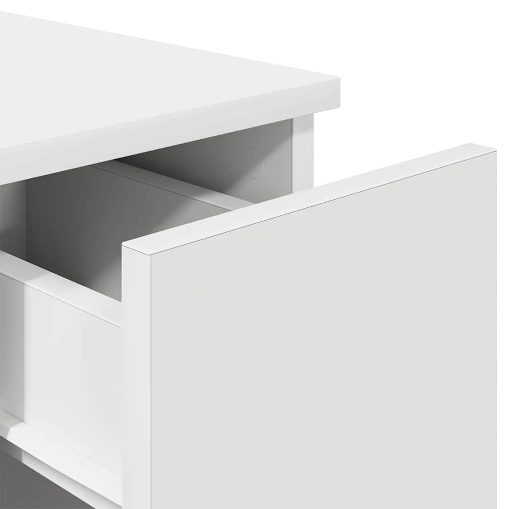 Tables de chevet avec tiroir 2 pcs blanc 20x36x60 cm - XIOS