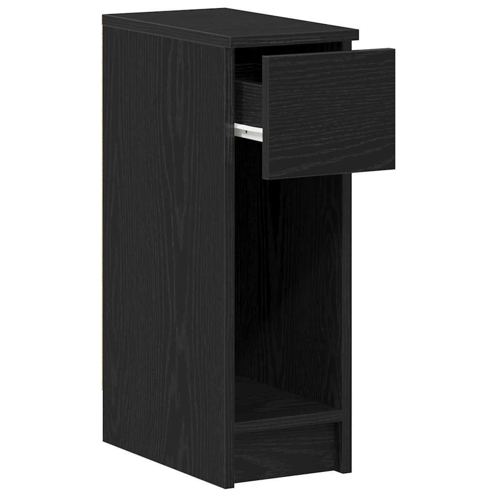 Tables de chevet avec tiroir 2 pcs chêne noir 20x36x60 cm - XIOS