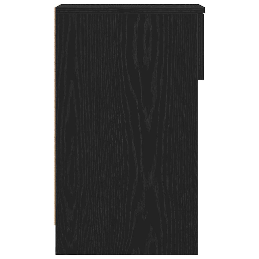 Tables de chevet avec tiroir 2 pcs chêne noir 20x36x60 cm - XIOS