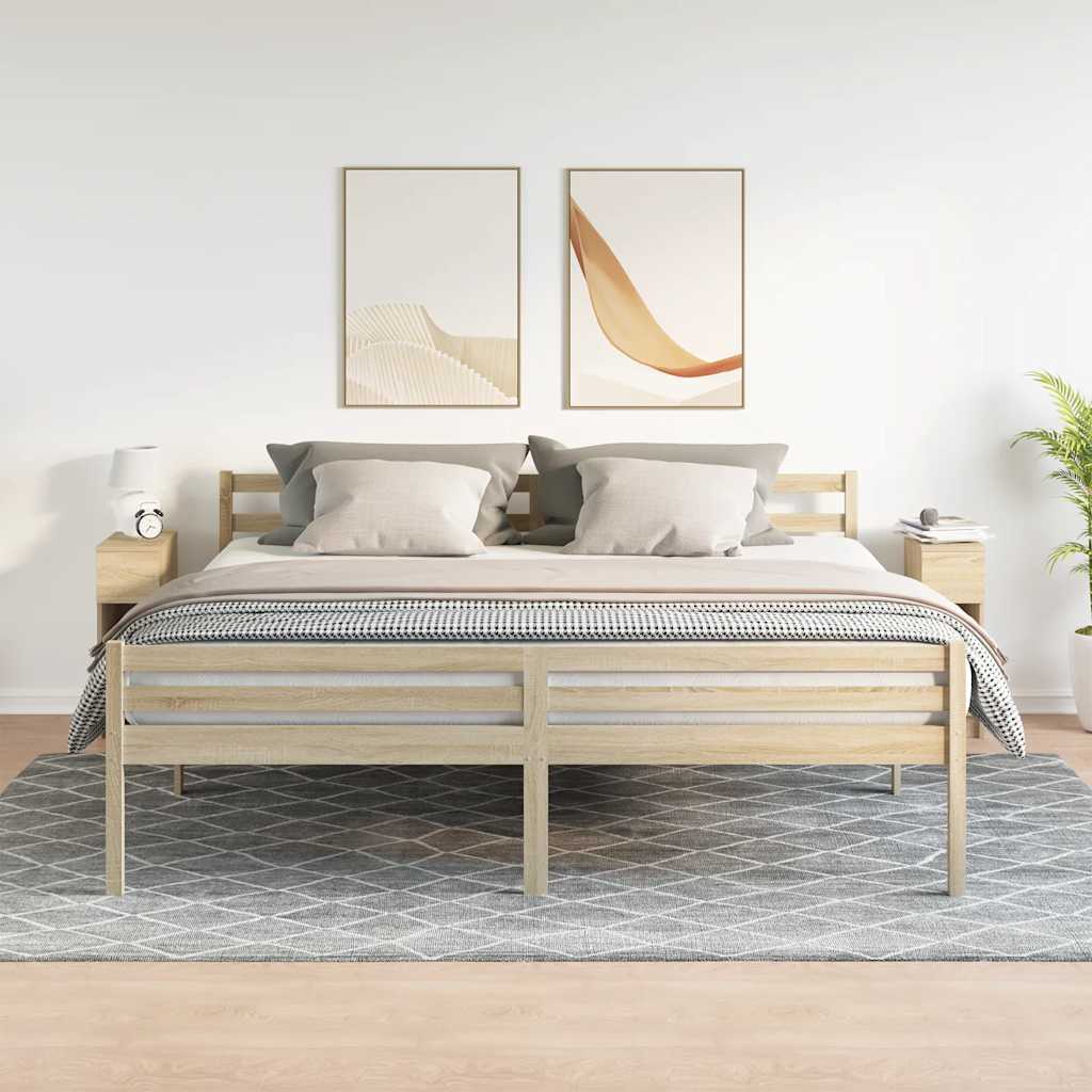 Tables de chevet avec tiroir 2 pcs chêne sonoma 20x36x60 cm - XIOS