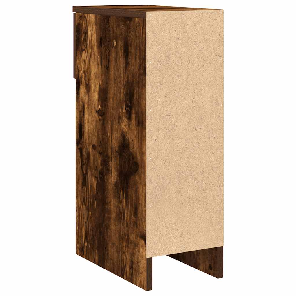 Tables de chevet avec tiroir 2 pcs chêne fumé 20x36x60 cm - XIOS