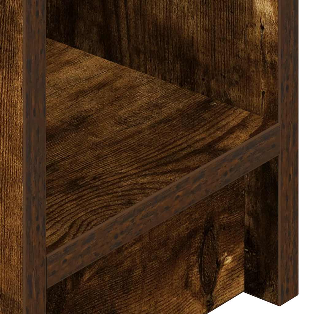 Tables de chevet avec tiroir 2 pcs chêne fumé 20x36x60 cm - XIOS