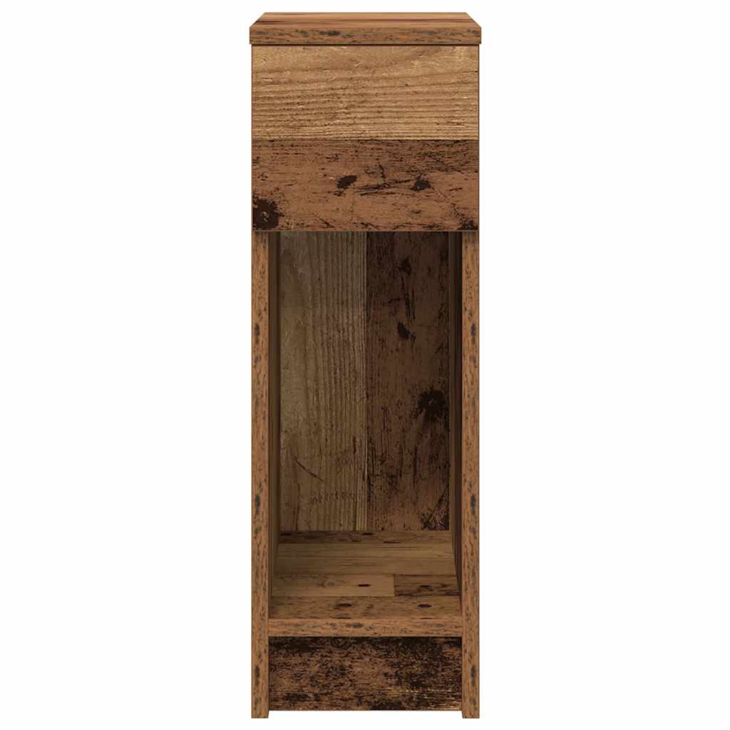 Tables de chevet avec tiroir 2 pcs vieux bois 20x36x60 cm - XIOS