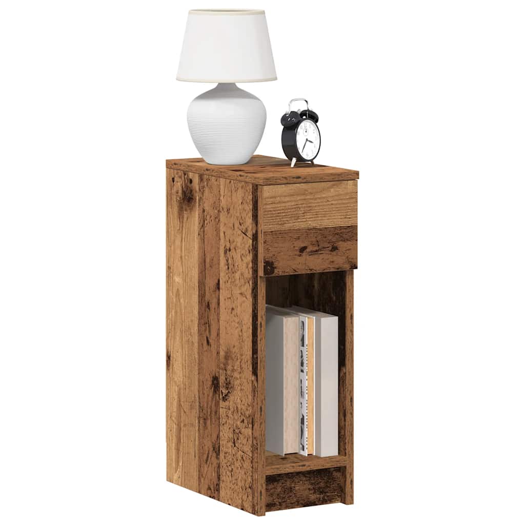 Tables de chevet avec tiroir 2 pcs vieux bois 20x36x60 cm - XIOS