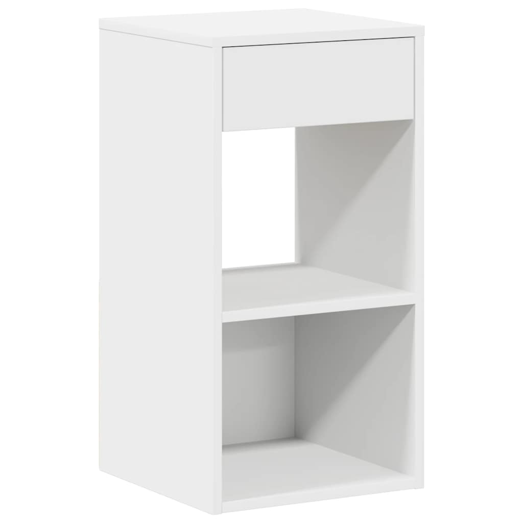 Tables de chevet avec tiroir 2 pcs blanc 35x34x66,5 cm - XIOS