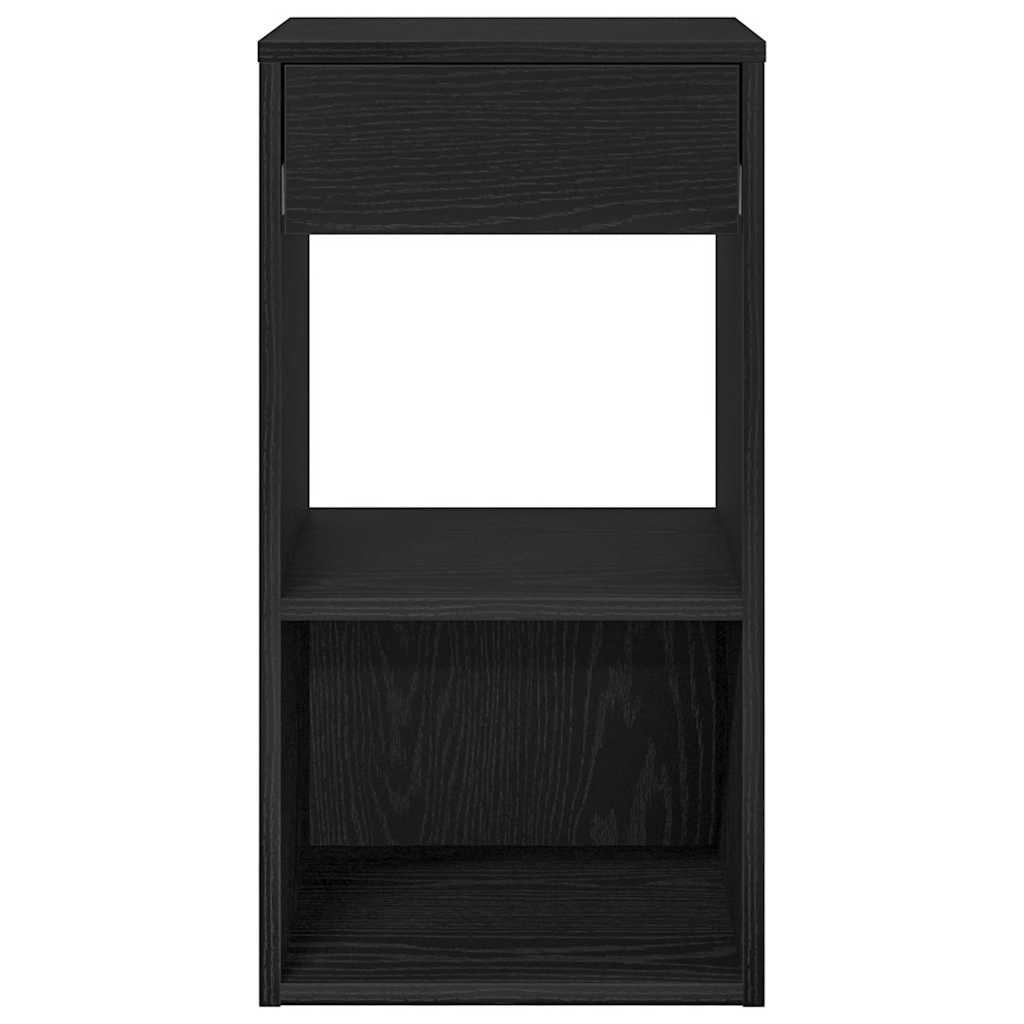 Tables de chevet avec tiroir 2 pcs chêne noir 35x34x66,5 cm - XIOS