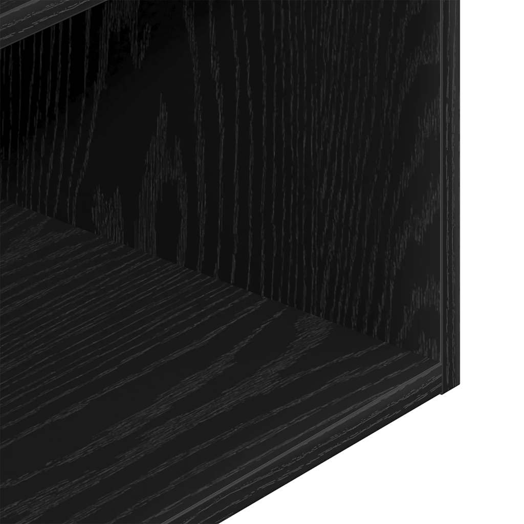 Tables de chevet avec tiroir 2 pcs chêne noir 35x34x66,5 cm - XIOS