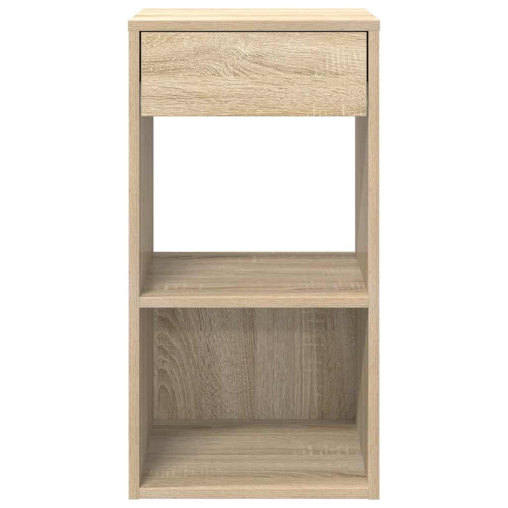 Tables de chevet avec tiroir 2 pcs chêne sonoma 35x34x66,5 cm - XIOS