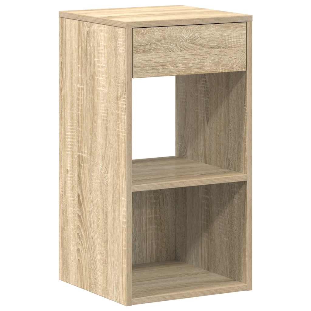 Tables de chevet avec tiroir 2 pcs chêne sonoma 35x34x66,5 cm - XIOS