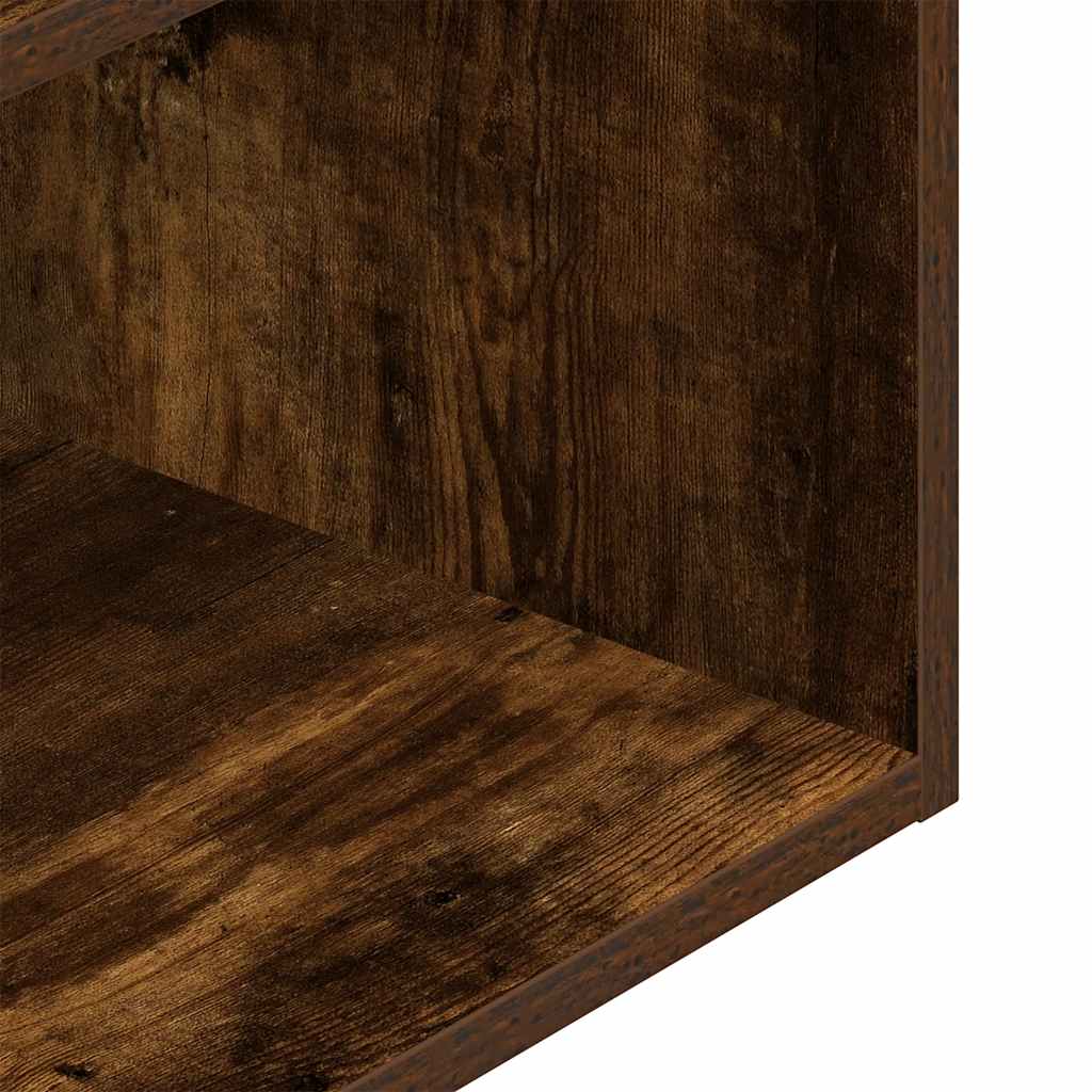 Tables de chevet avec tiroir 2 pcs chêne fumé 35x34x66,5 cm - XIOS
