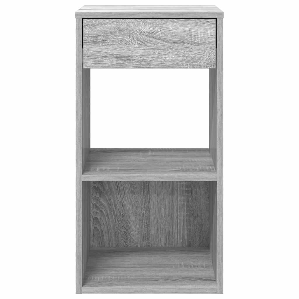 Tables de chevet avec tiroir 2 pcs sonoma gris 35x34x66,5 cm - XIOS