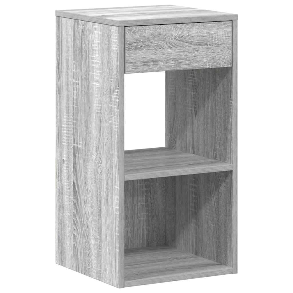 Tables de chevet avec tiroir 2 pcs sonoma gris 35x34x66,5 cm - XIOS