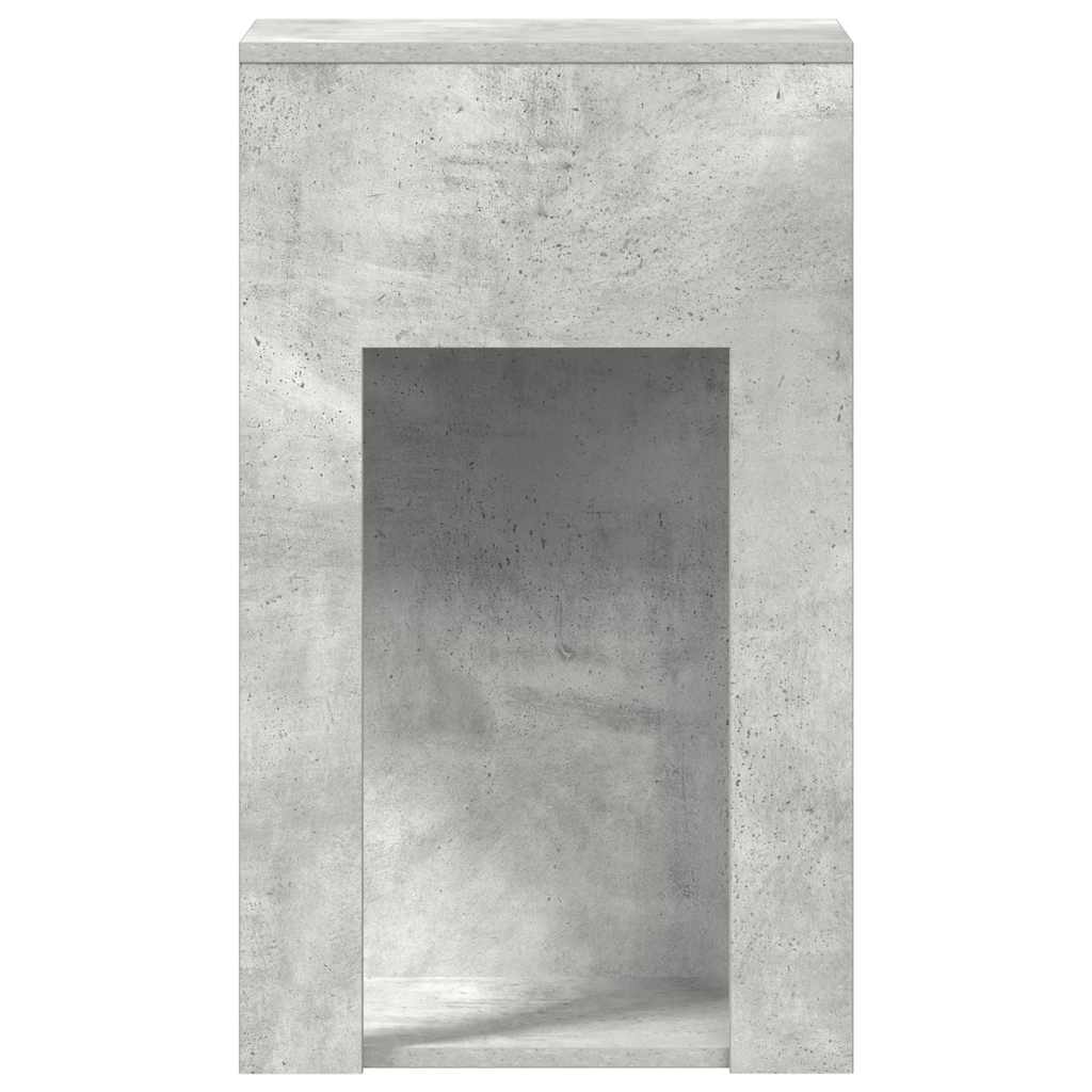 Support de tour d'ordinateur et tiroir gris béton 30x44x74 cm - XIOS