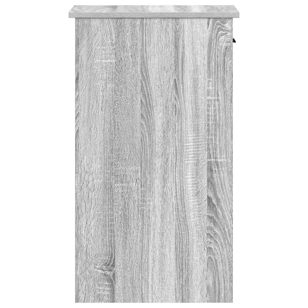 Support de tour d'ordinateur et tiroir sonoma gris 35x45x77 cm - XIOS