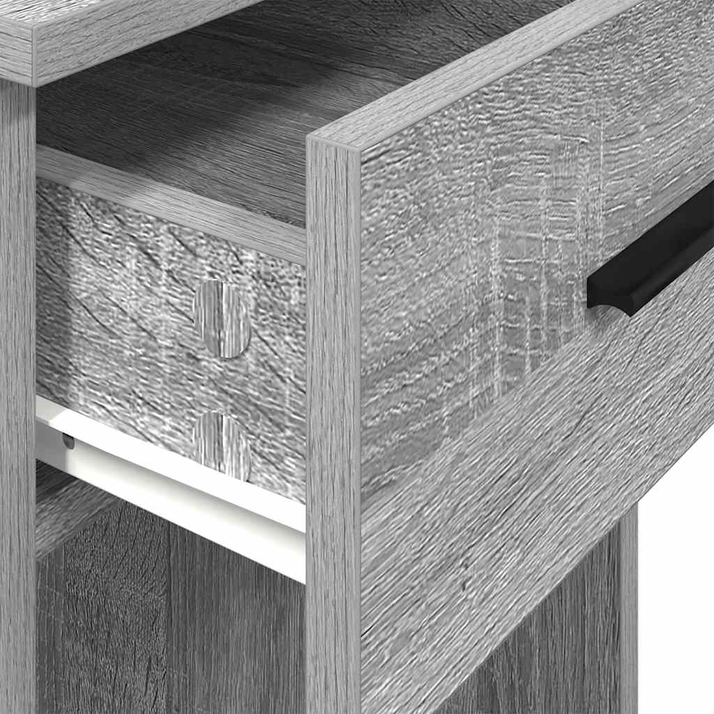 Support de tour d'ordinateur et tiroir sonoma gris 35x45x77 cm - XIOS