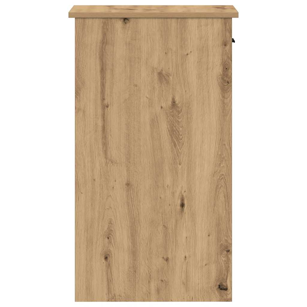 Support de tour d'ordinateur tiroir chêne artisanal 35x45x77 cm - XIOS