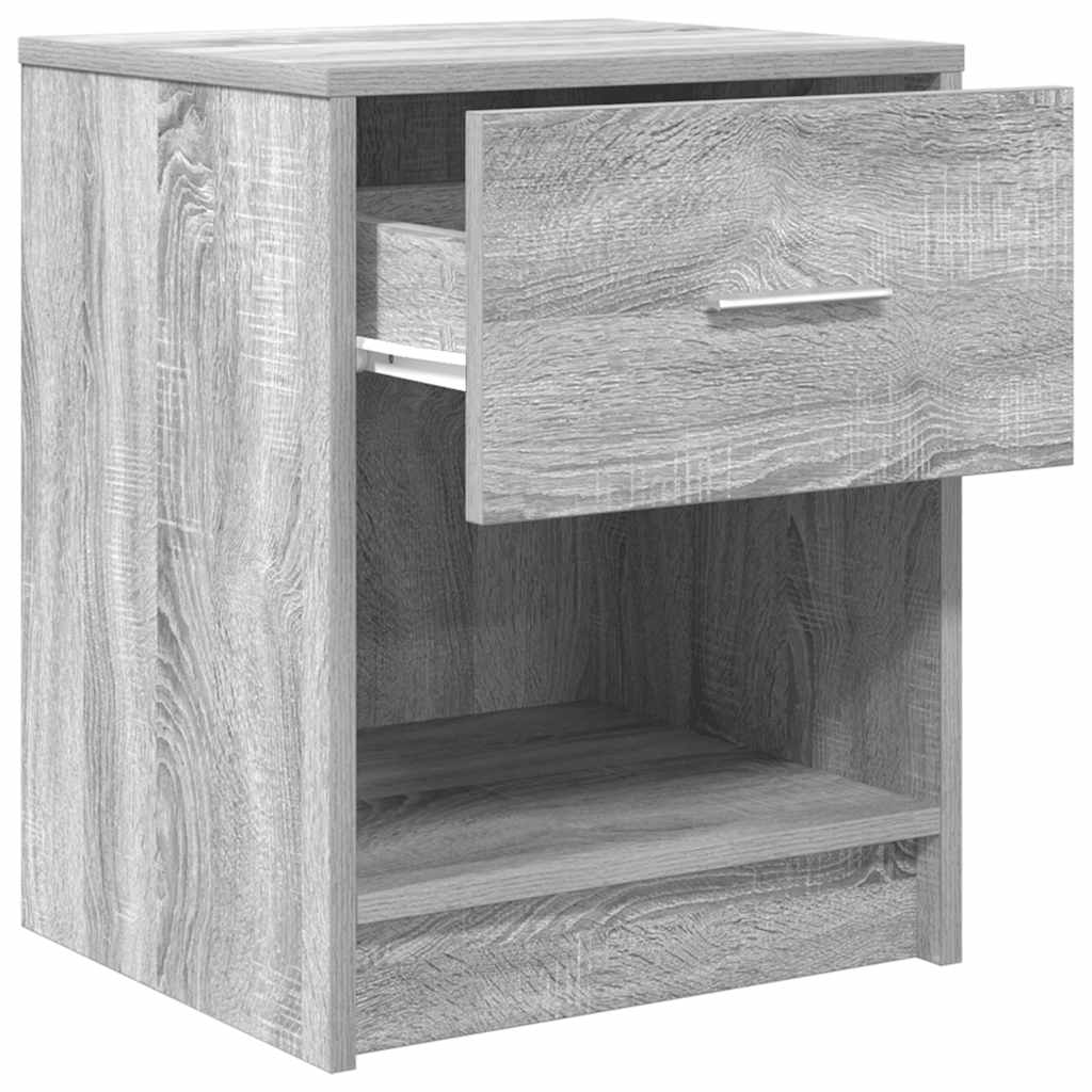 Tables de chevet 2 pcs avec tiroir Gris Sonoma 40x34x50 cm - XIOS