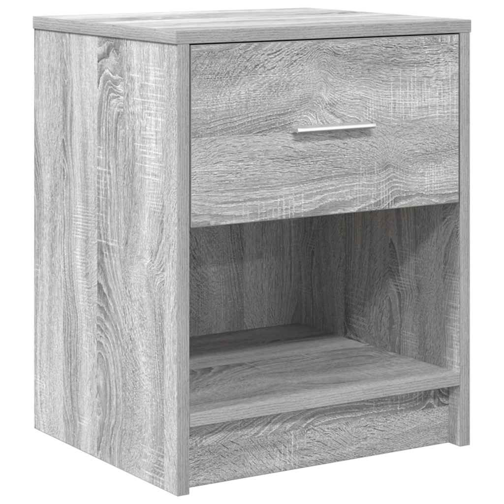 Tables de chevet 2 pcs avec tiroir Gris Sonoma 40x34x50 cm - XIOS