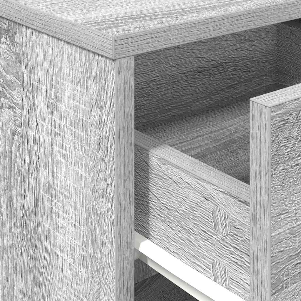 Tables de chevet 2 pcs avec tiroir Gris Sonoma 40x34x50 cm - XIOS