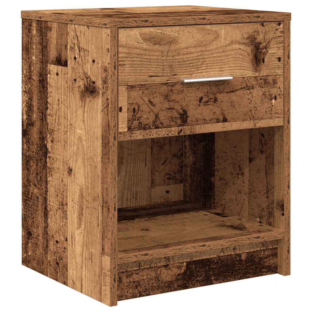 Tables de chevet 2 pcs avec tiroir bois ancien 40 x 34 x 50 cm - XIOS