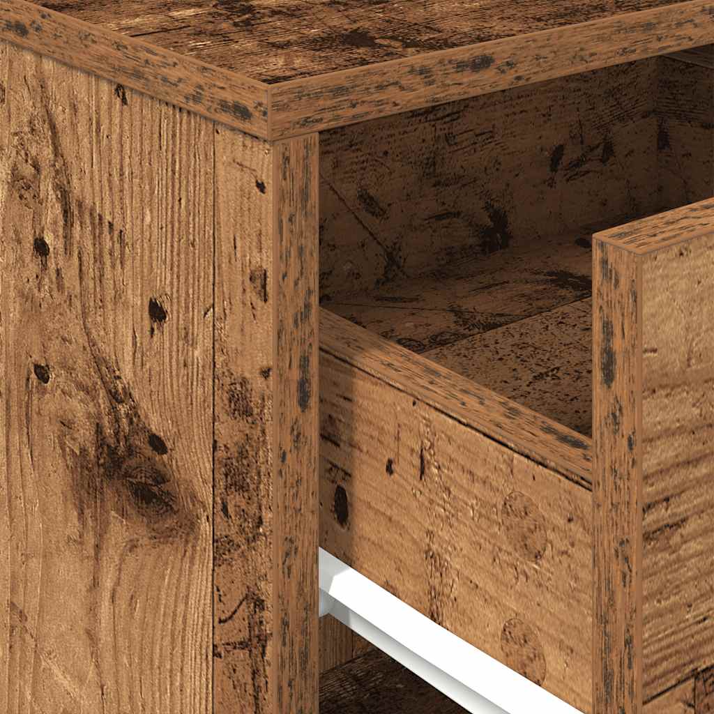 Tables de chevet 2 pcs avec tiroir bois ancien 40 x 34 x 50 cm - XIOS