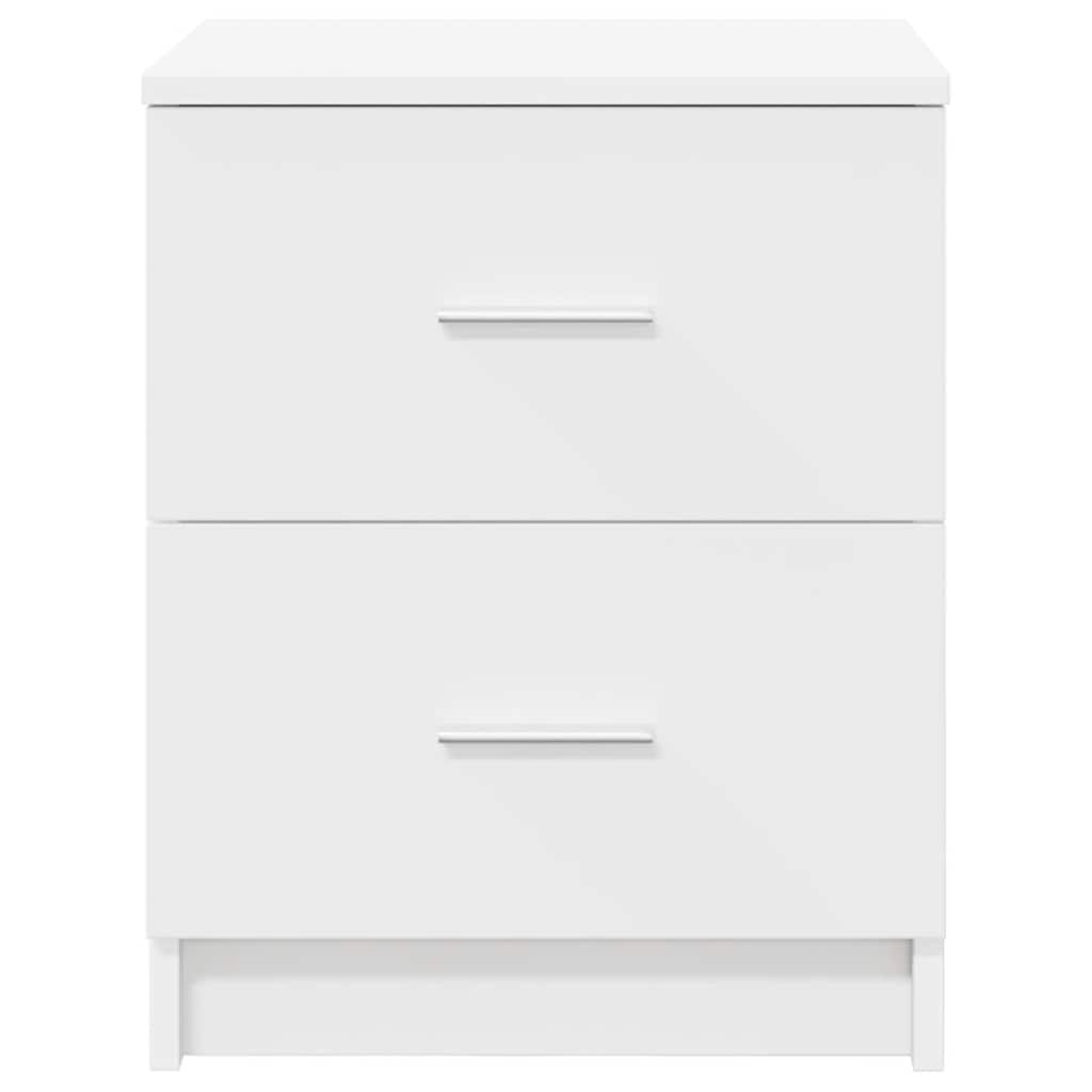 Tables de chevet (lot de 2) avec 2 tiroirs blanches 40 x 36 x 50 cm - XIOS