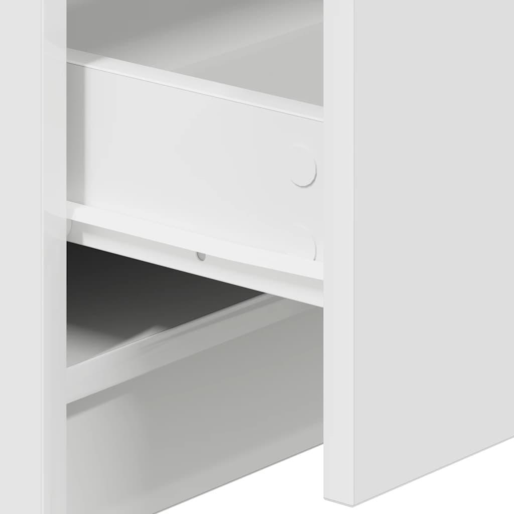 Tables de chevet (lot de 2) avec 2 tiroirs blanches 40 x 36 x 50 cm - XIOS