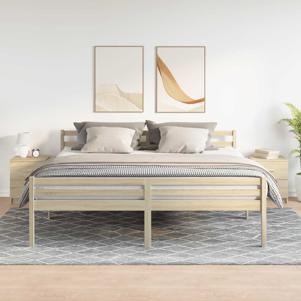 Tables de chevet 2 pcs avec 2 tiroirs Chêne Sonoma 40x36x50 cm - XIOS