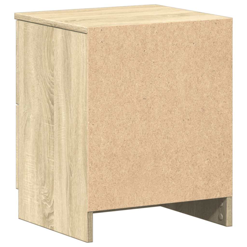 Tables de chevet 2 pcs avec 2 tiroirs Chêne Sonoma 40x36x50 cm - XIOS