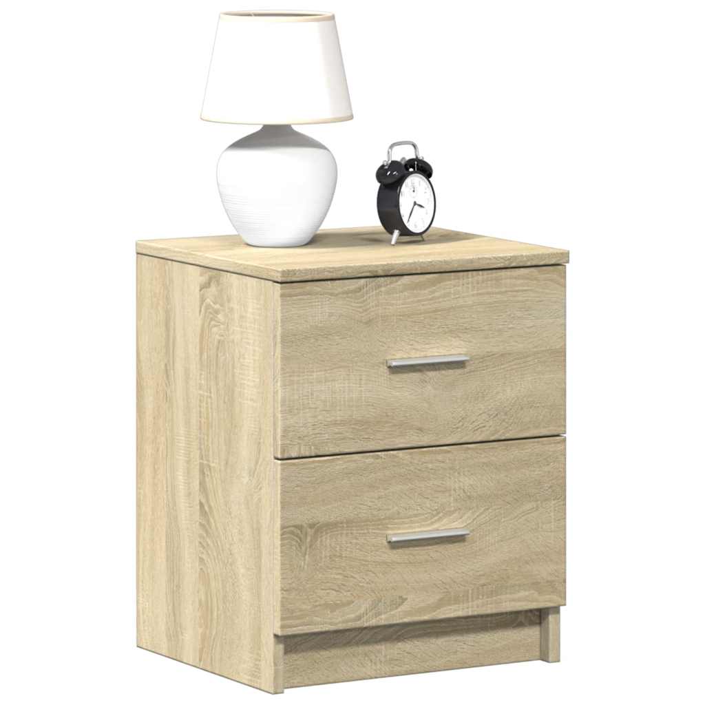 Tables de chevet 2 pcs avec 2 tiroirs Chêne Sonoma 40x36x50 cm - XIOS
