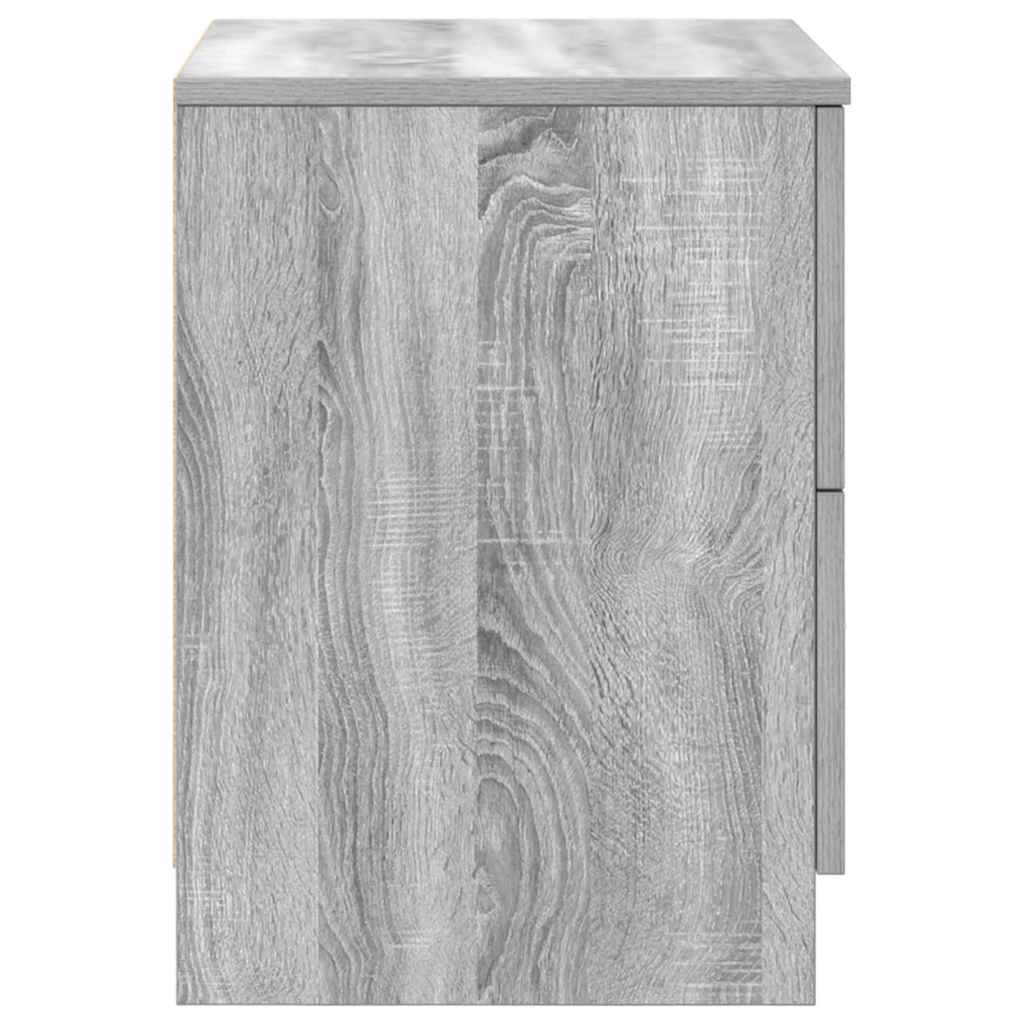 Tables de chevet 2 pcs avec 2 tiroirs Gris Sonoma 40x36x50 cm - XIOS